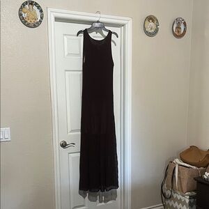 Zara Sleeveless Maxi Dress in dark purple
